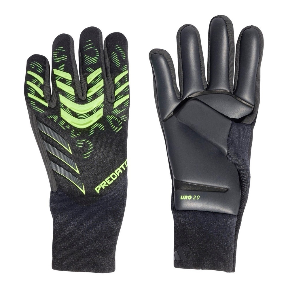 *NWT Size 6 Adidas Predator GL Pro Goalkeeper Gloves Black/Carbon/Lemon JJ3531